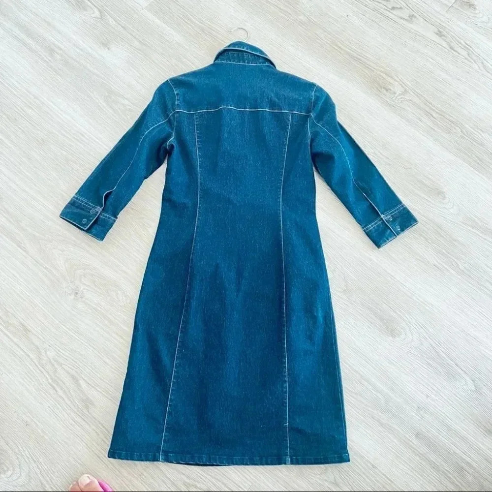 Jacob Blue Jeans Denim Dress Y2K Size Small - Picture 4 of 10
